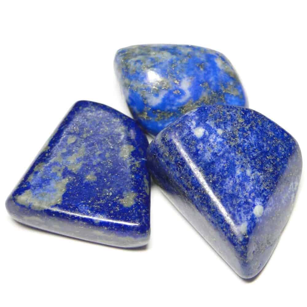 Nature's Crest - Lapis Lazuli Tumbled Pebble Stones - Lapis Tumbled Stone 3 Pc