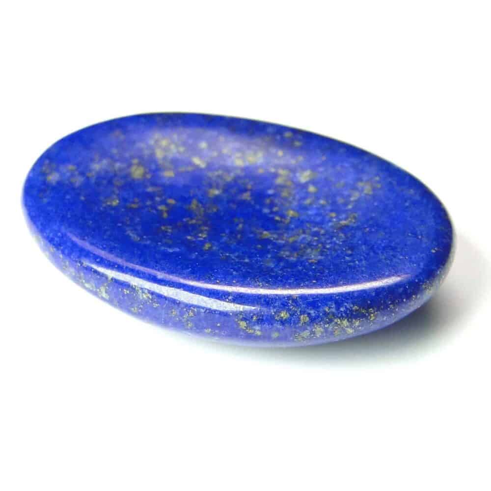 Nature's Crest - Lapis Lazuli Worry Stone Palm Stone Thumb Stone - Lapis Worry Stone