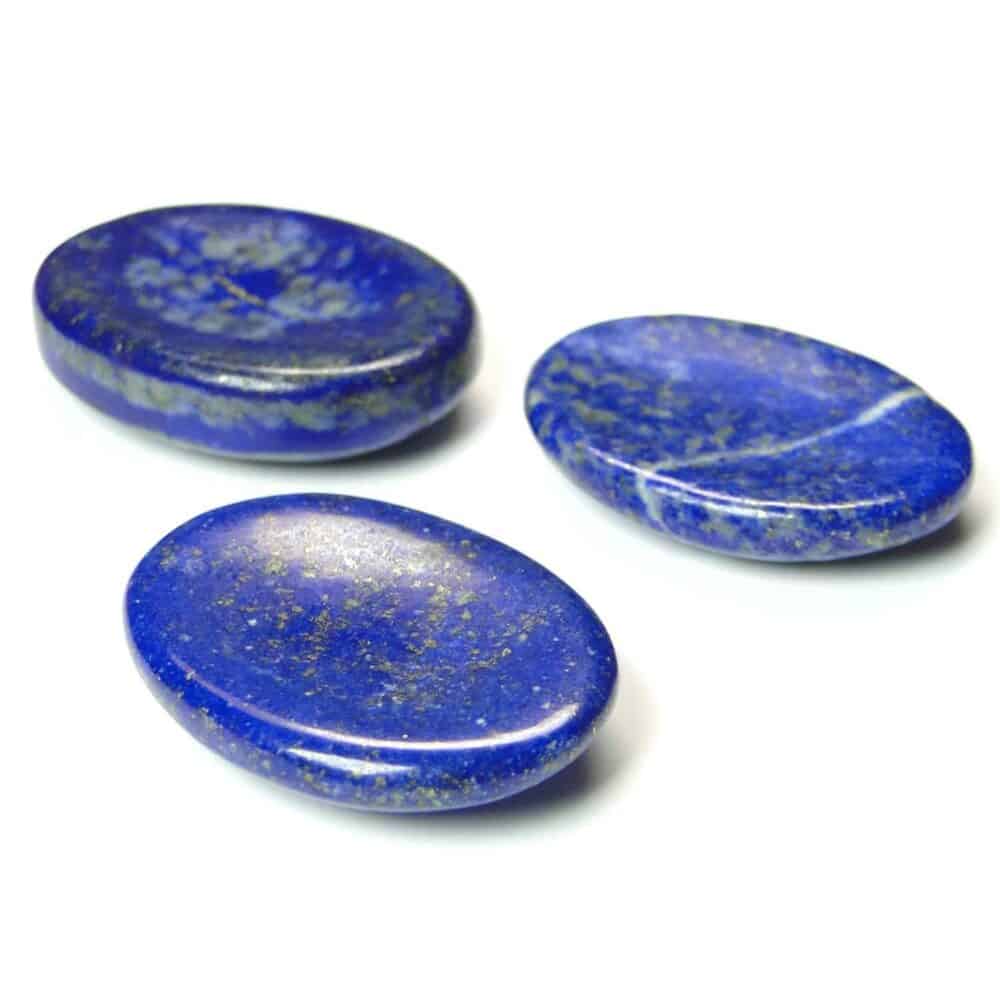 Lapis Lazuli Worry Stone Palm Stone Thumb Stone - Image 2
