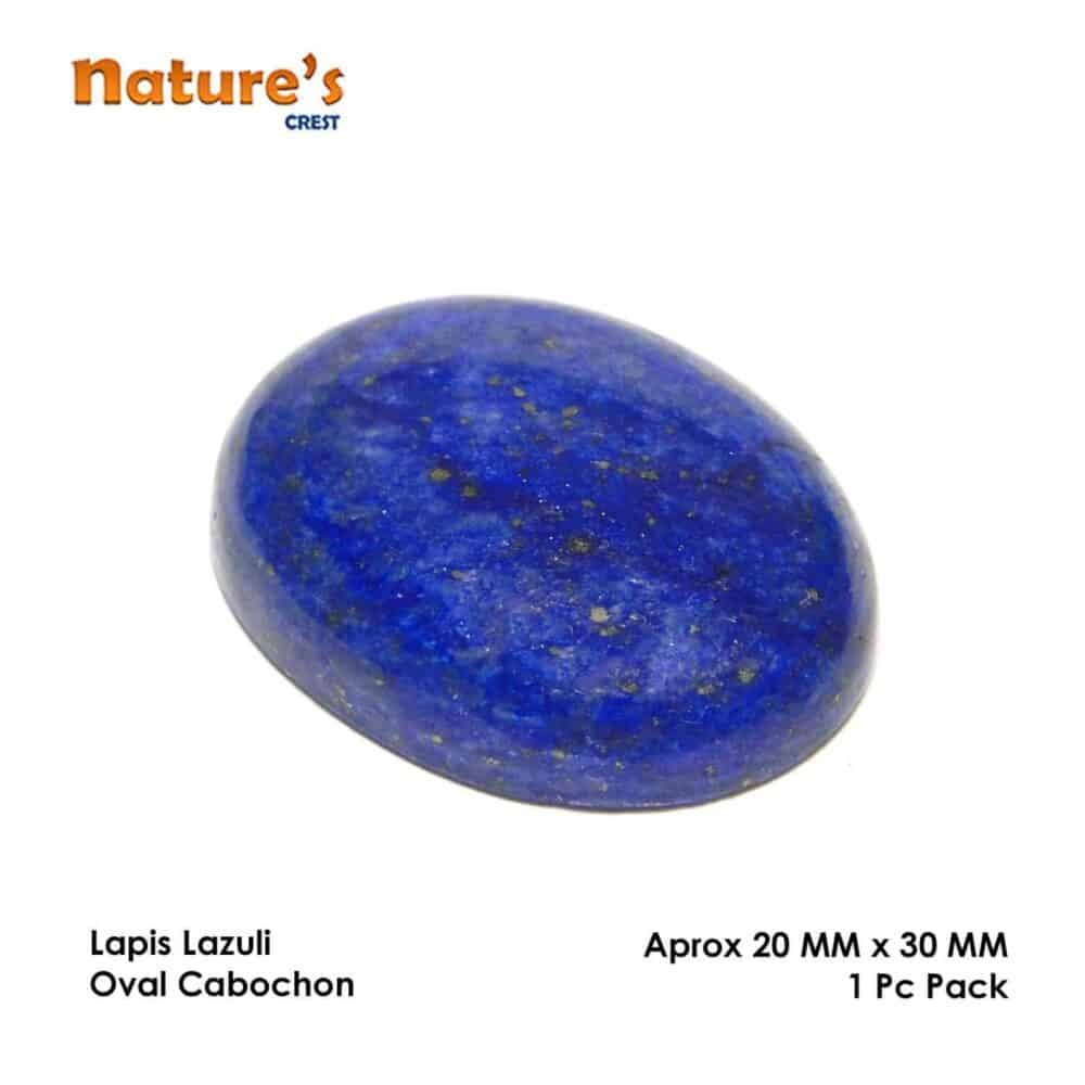 Nature's Crest - Lapis Lazuli "AA" Oval Cabochon - Lapis lazuli Cabochon Vector
