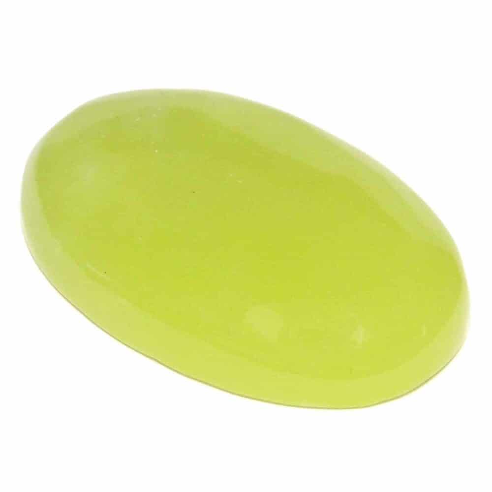 Nature's Crest - Lemon Jade Oval Cabochon - Lemon Jade Cabochon