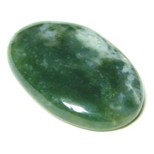 Green Moss Agate Oval Cabochon