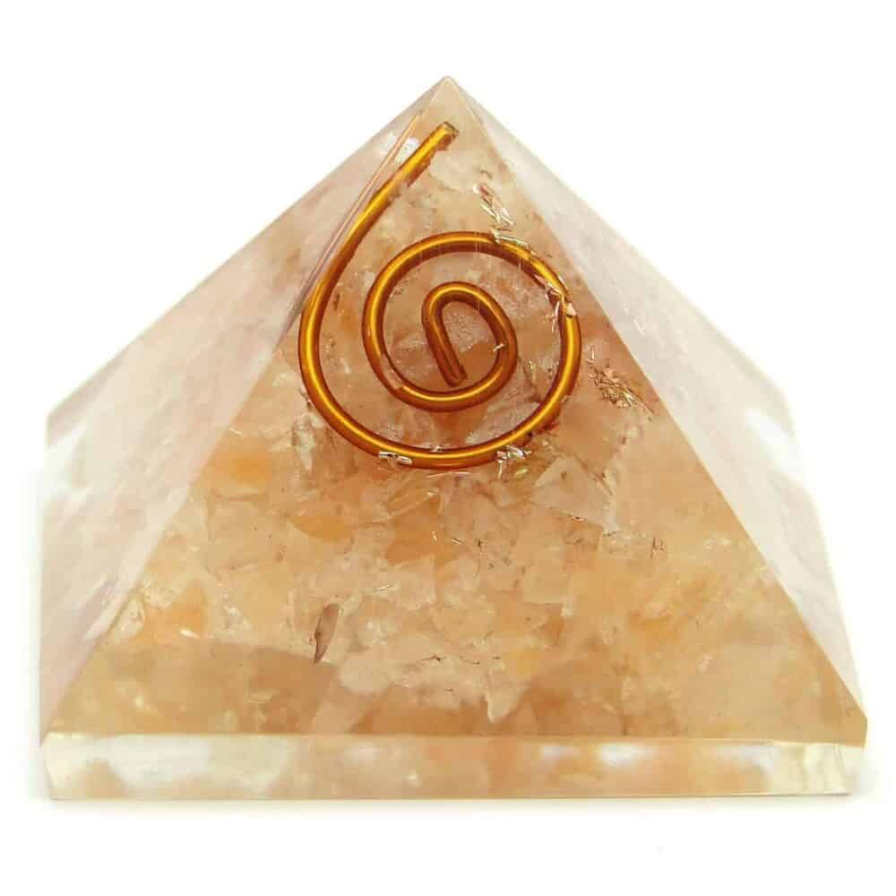 Nature's Crest - Orange Aventurine Orgone Pyramid - Orange Aventurine Orgone Pyramids