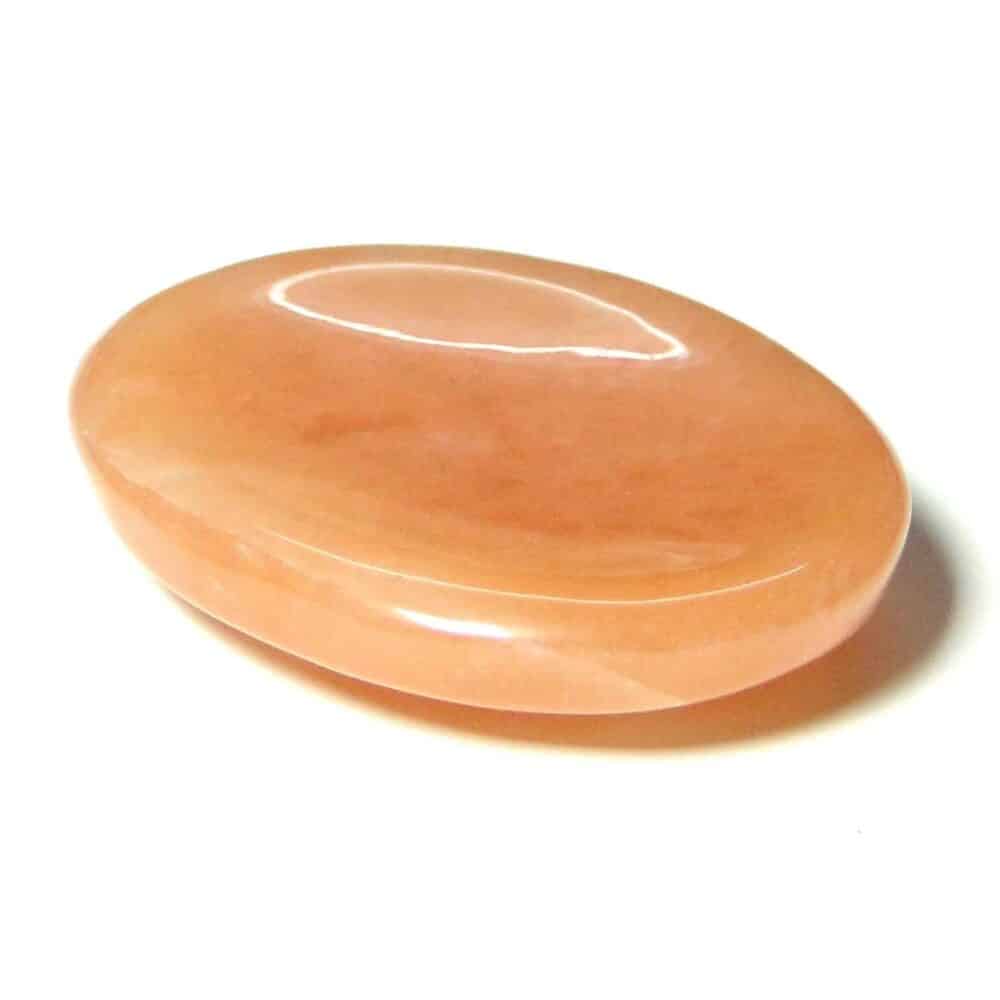 Nature's Crest - Orange Aventurine Worry Stone Palm Stone Thumb Stone - Orange Oventurine Worry Stones