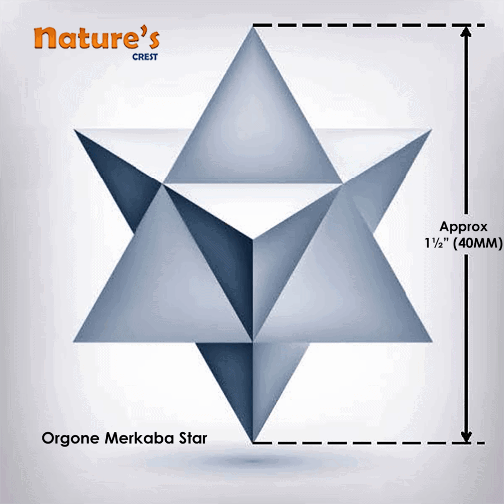 Nature's Crest - Chakra Orgone Merkaba Star 8 Point Set of 7 Pcs - Orgone Merkaba Star Vector