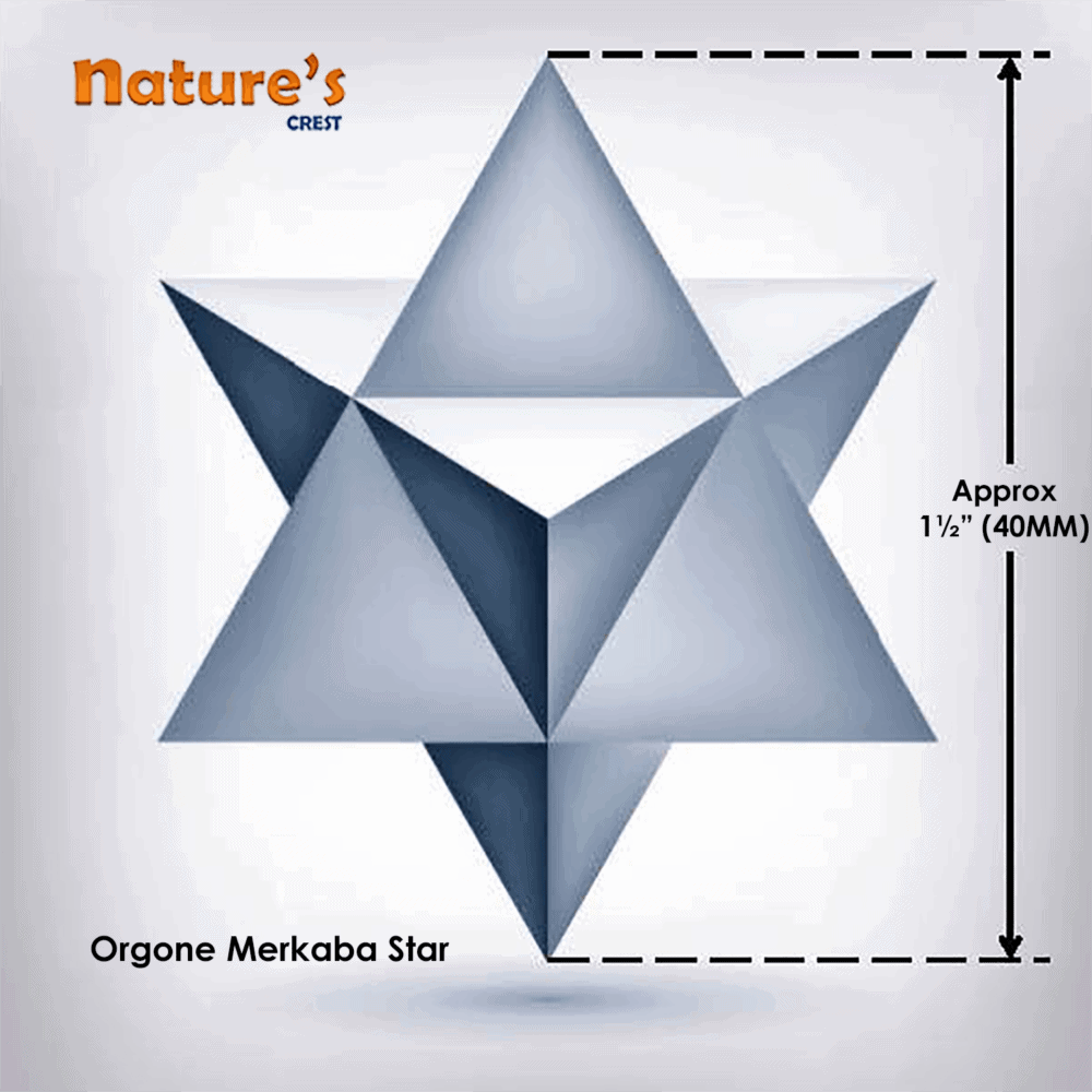 Nature's Crest - Orange Aventurine Orgone 8 Point Merkaba Star - Orgone Merkaba Star Vector