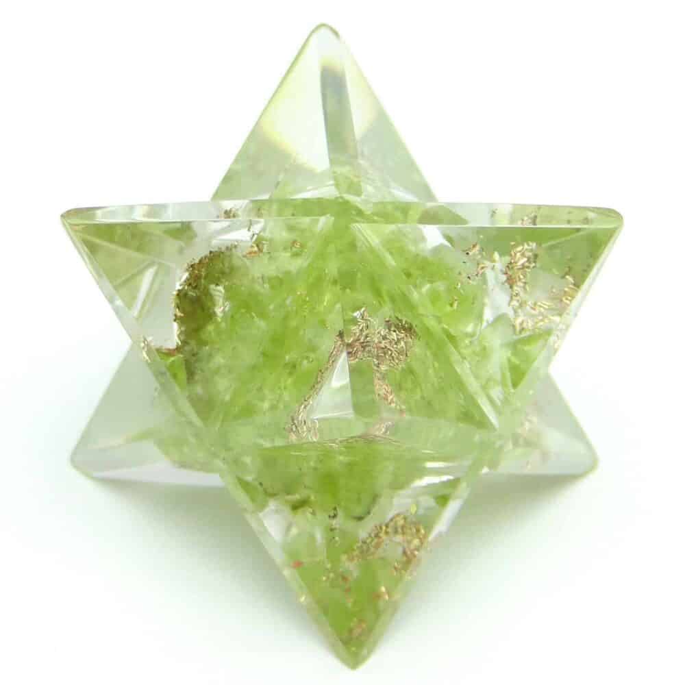 Peridot Orgone Merkaba