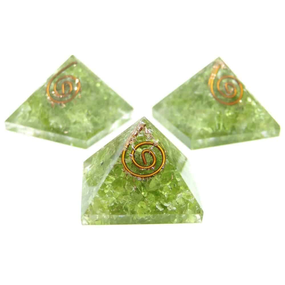 Peridot Orgone Pyramid - Image 2