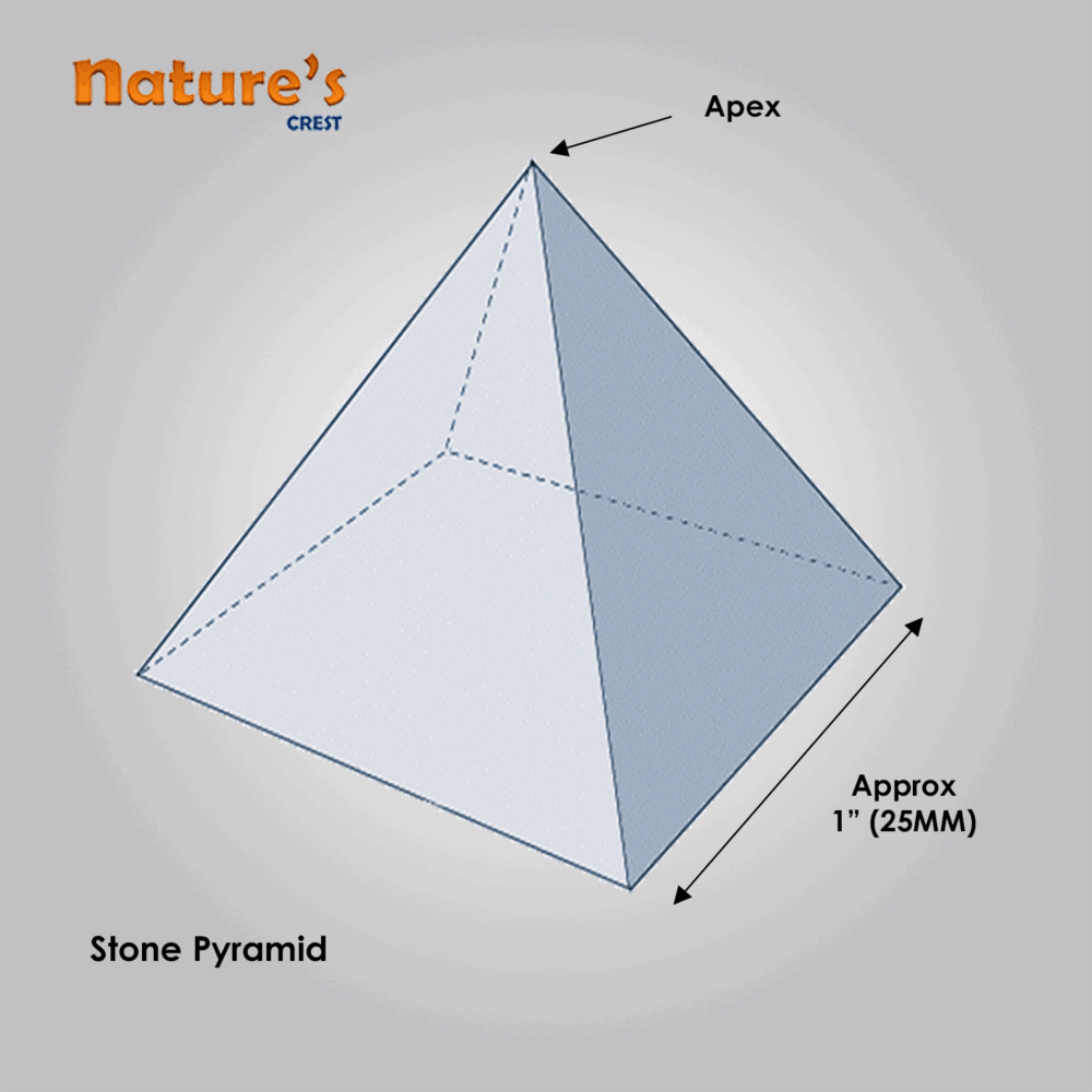 Nature's Crest - Crystal Quartz (Sphatik) Pyramid Clear - Pyramid Vector