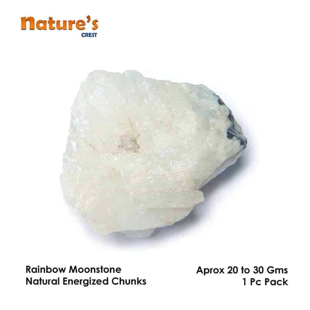 Rainbow Moonstone Natural Raw Rough Chunks - Image 3