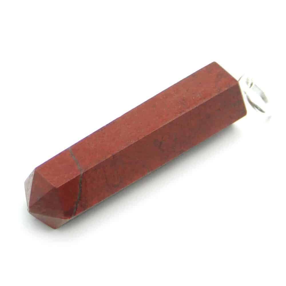 Nature's Crest - Red Jasper Pencil Pendant - Red Jasper Pencil Pendant Front