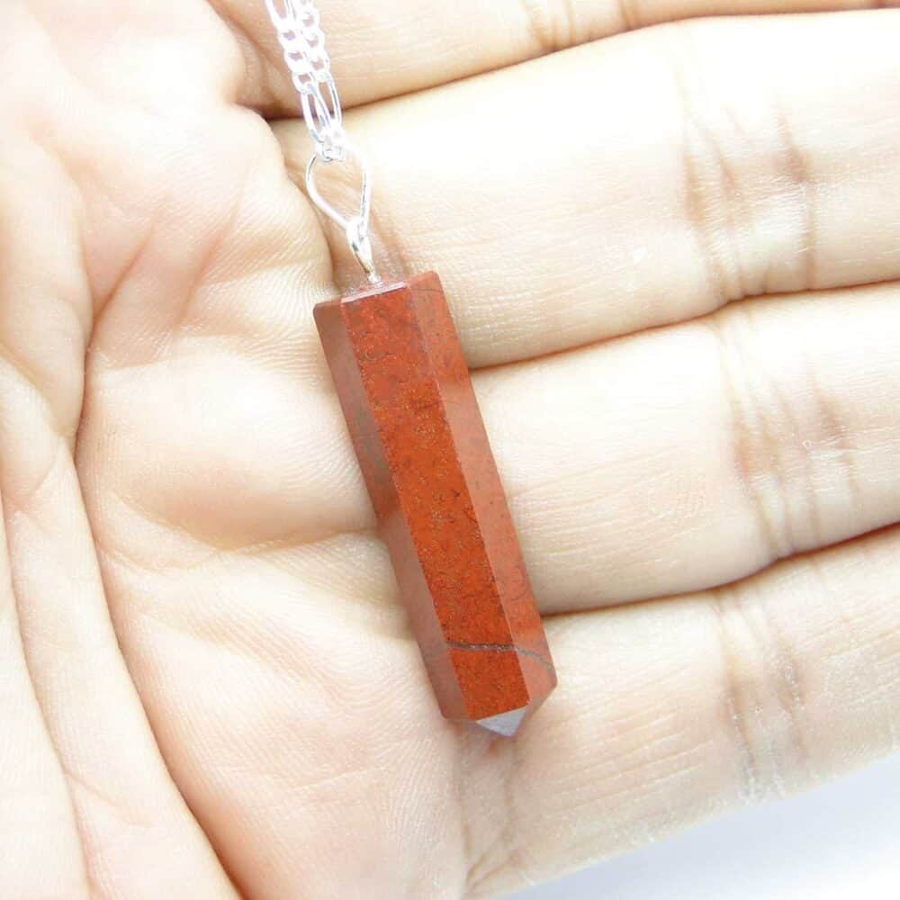 Nature's Crest - Red Jasper Pencil Pendant - Red Jasper Pencil Pendant Head