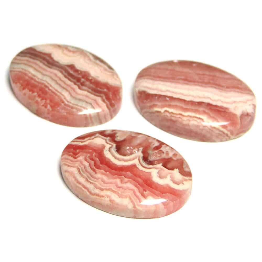 Nature's Crest - Rhodochrosite Oval Cabochon - Rhodochrosite Cabochon Multiple