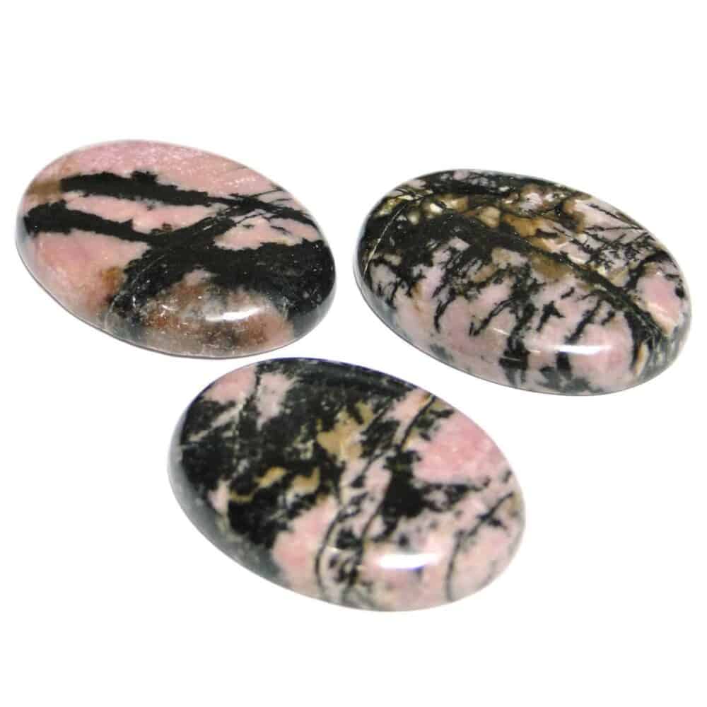 Nature's Crest - Rhodonite Oval Cabochon - Rhodonite Cabochon Multiple