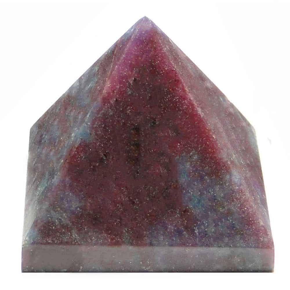 Nature's Crest - Ruby Kyanite (Manek / Manik) Pyramid - Rock Ruby Pyramids