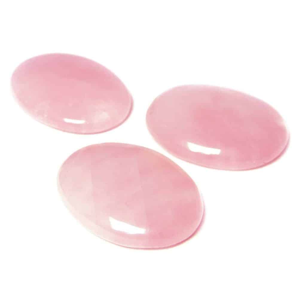 Rose Quartz Oval Cabochon - Image 2