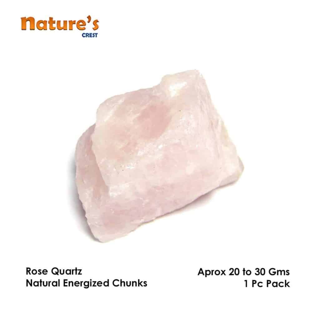 Nature's Crest - Rose Quartz Natural Raw Rough Chunks - Rose Quartz Rough 1 Pcs Vector