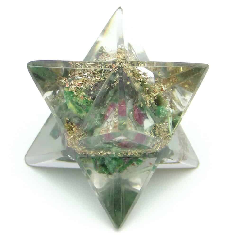 Ruby Fuchsite Orgone Merkaba