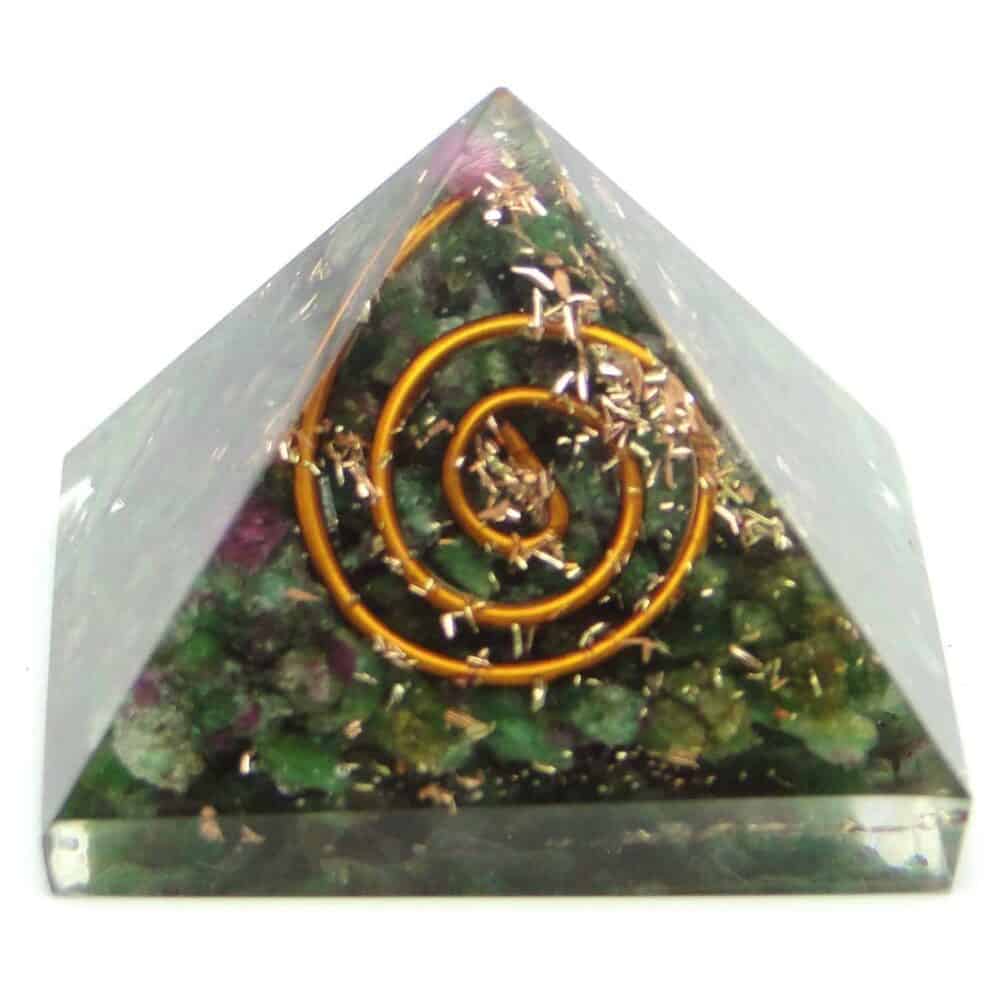 Nature's Crest - Ruby Fuchsite (Manek / Manik) Orgone Pyramid - Ruby Fuchsite Orgone Pyramids