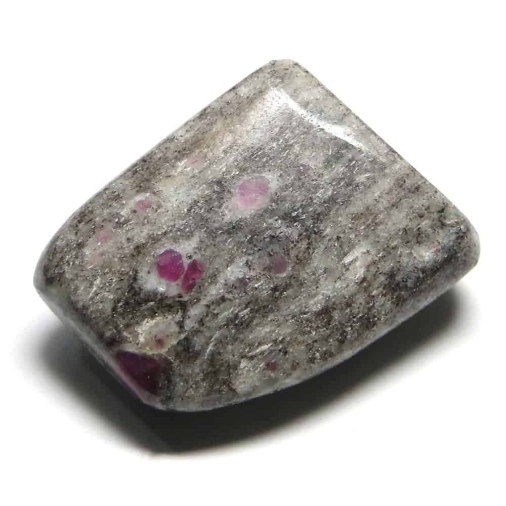 Nature's Crest - Ruby in Matrix (Manek / Manik) Tumbled Pebble Stones - Ruby Matrix Tumbled Stone 1 Pc