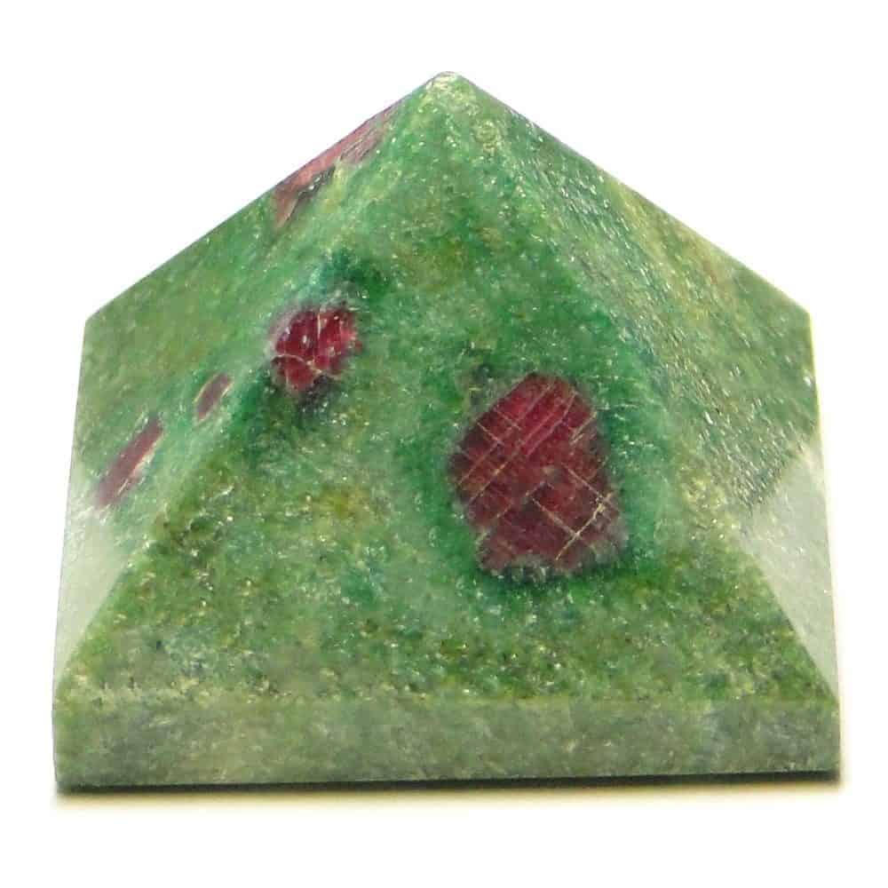 Nature's Crest - Ruby Fuchsite (Manek / Manik) Pyramid - Ruby With Fuchite Pyramids