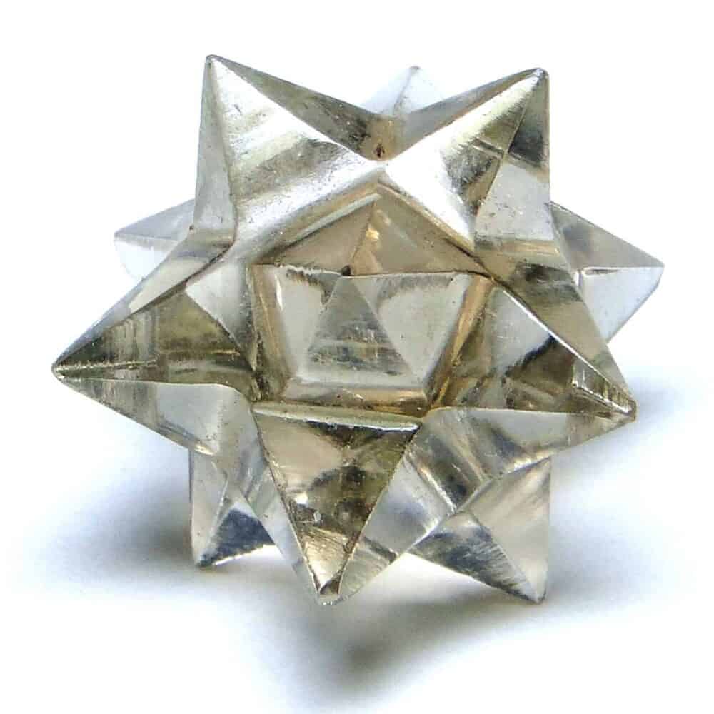 Smoky Quartz 12 Point Merkaba Star