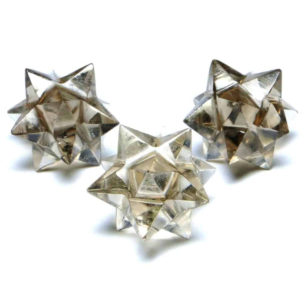 Smoky Quartz 12 Point Merkaba Star - Image 2