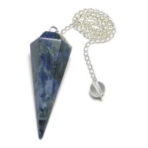 Sodalite Faceted Dowsing Pendulum