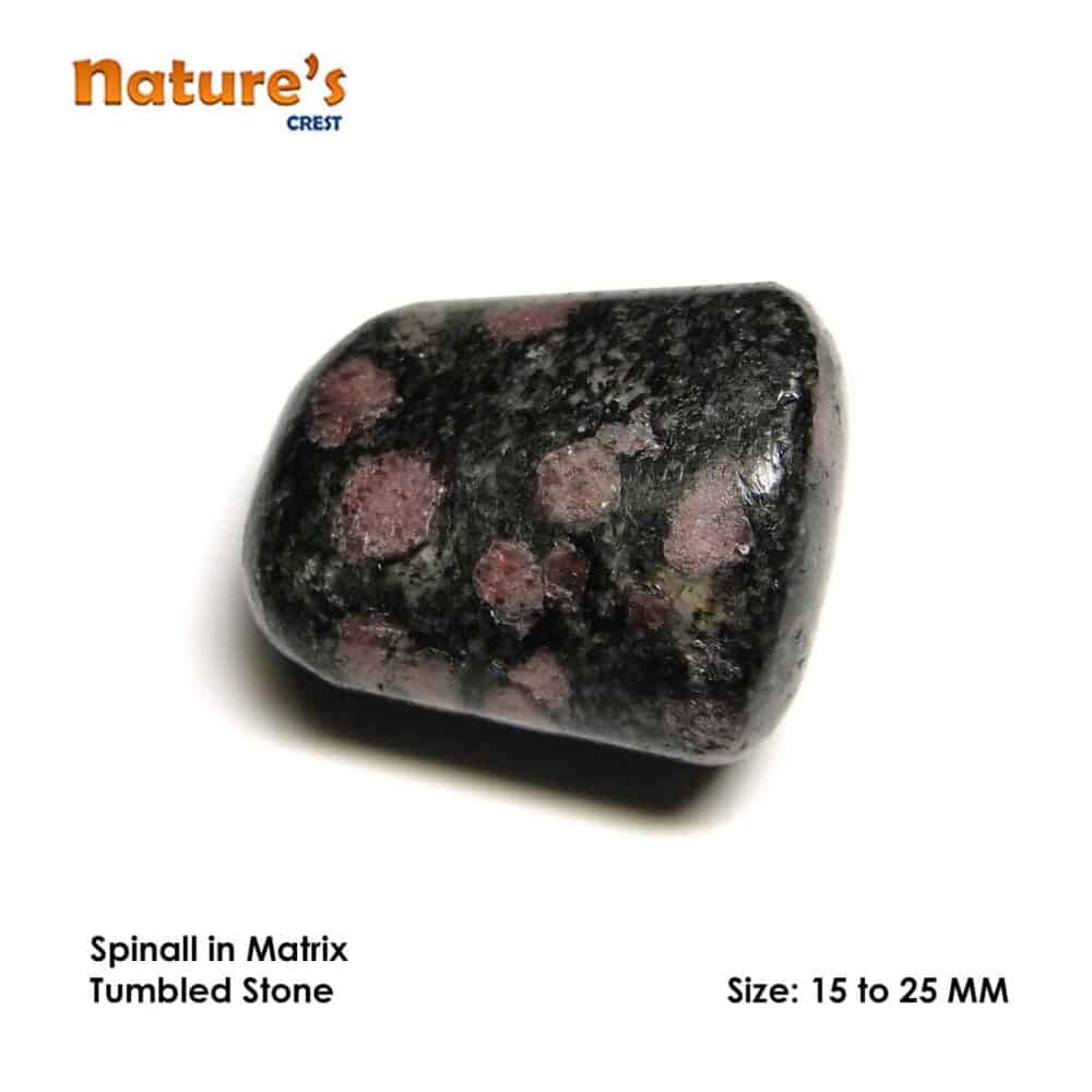 Nature's Crest - Spinel in Matrix Tumbled Pebble Stones - Spinall in Matrix Tumbled Stones