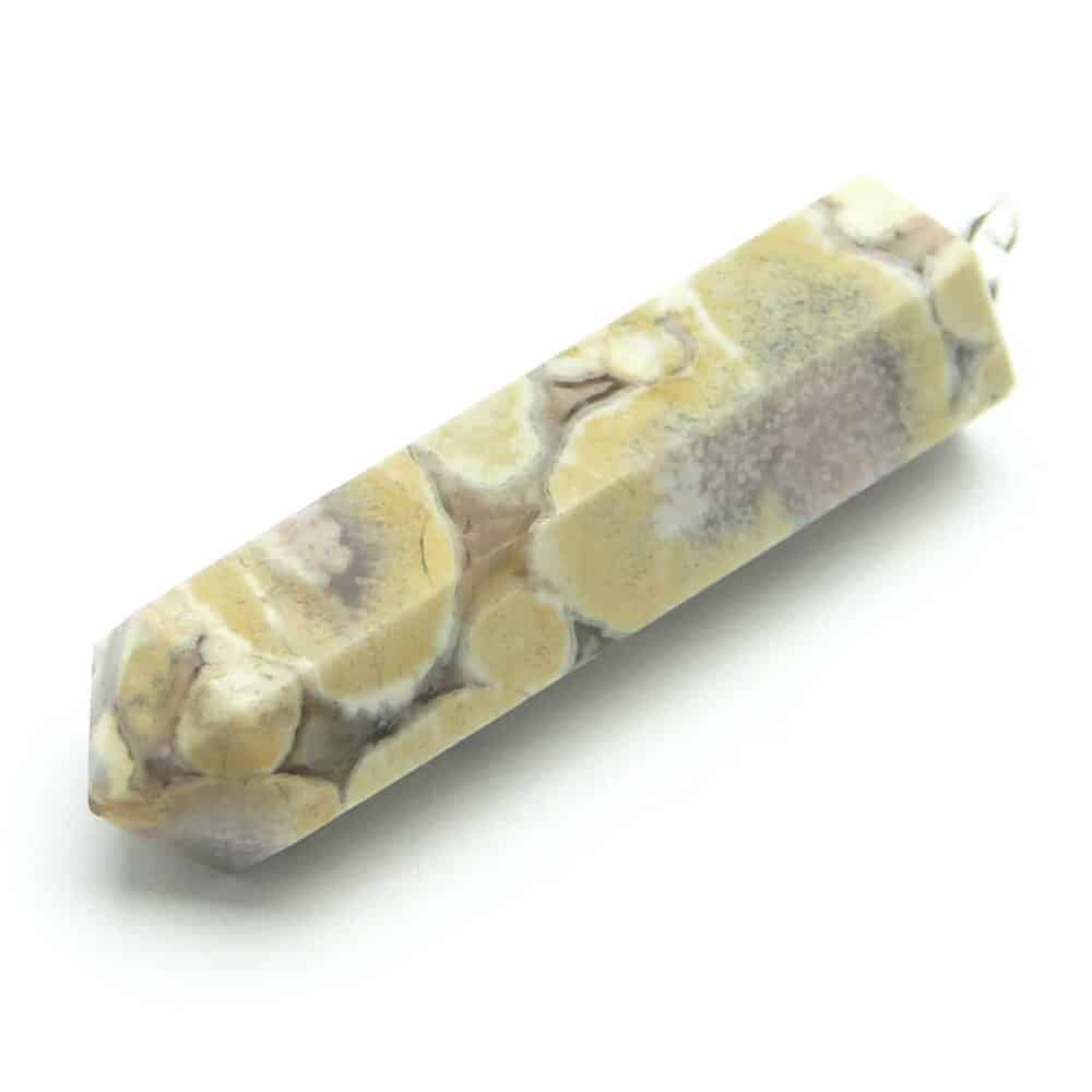 Nature's Crest - Spotted Agate Pencil Pendant - Spotted Agate Pencil Pendant Front