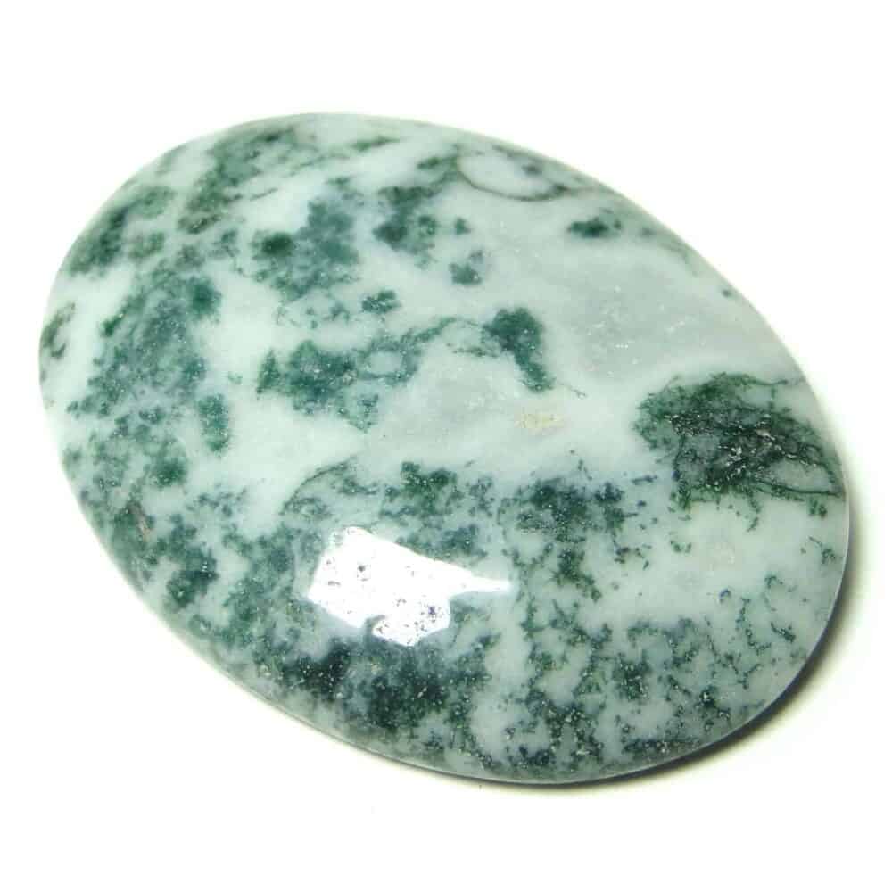 Nature's Crest - Tree Agate Oval Cabochon - Tree Agate Oval