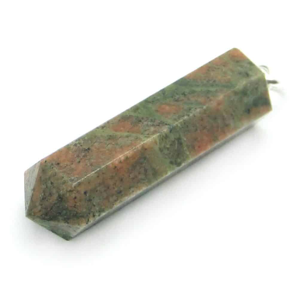 Nature's Crest - Unakite Pencil Pendant - Unakite Pencil Pendant Front