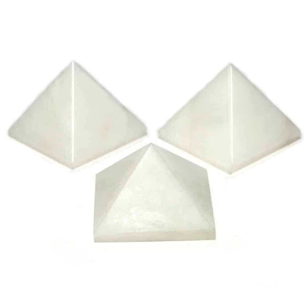 Nature's Crest - White Aventurine Pyramid - White Aventurine Pyramids Multiple