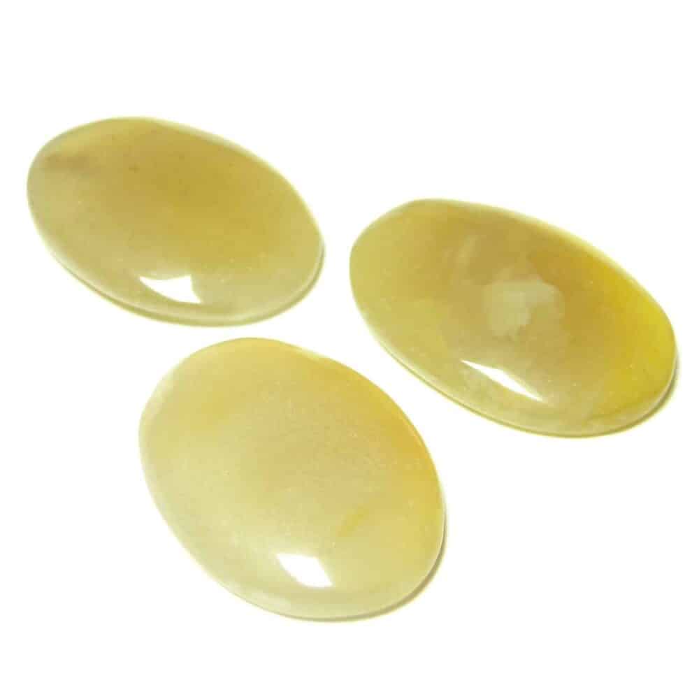 Nature's Crest - Yellow Agate Oval Cabochon - Yellow Agate Oval Multiple