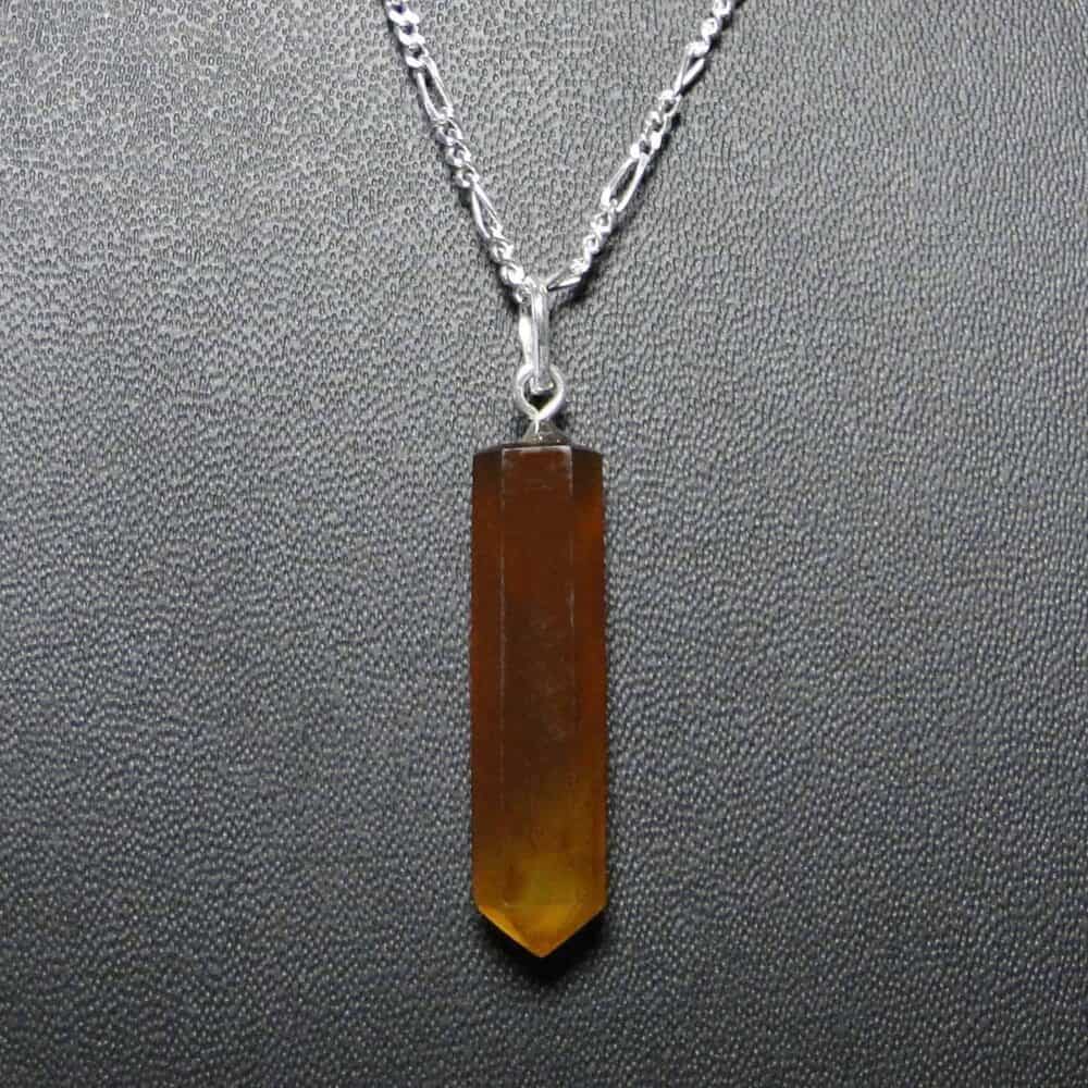 Yellow Agate Pencil Pendant - Image 4