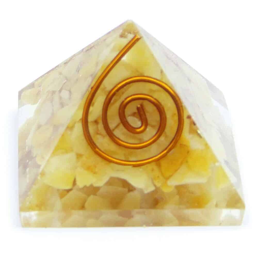 Nature's Crest - Yellow Aventurine Orgone Pyramid - Yellow Aventurine Orgone Pyramids