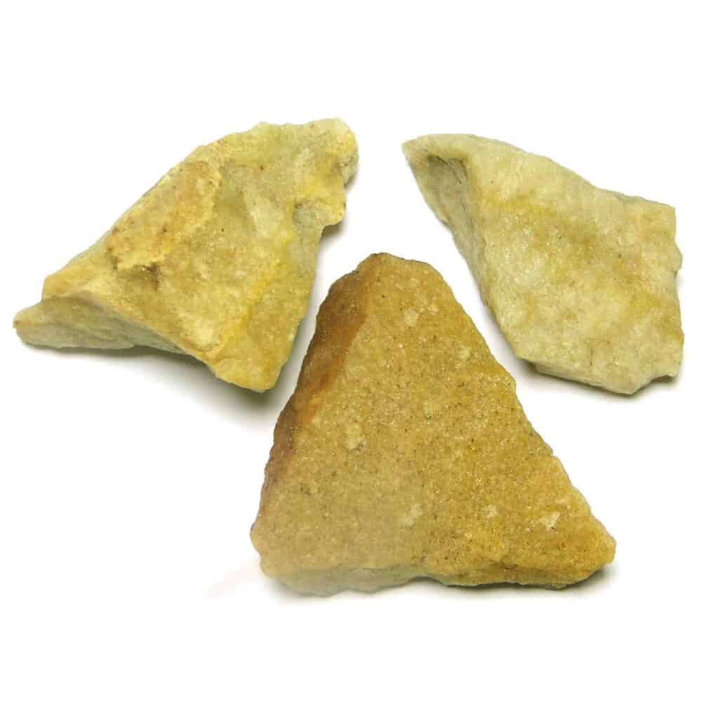 Nature's Crest - Yellow Aventurine Natural Raw Rough Chunks - Yellow Aventurine Rough Multiple