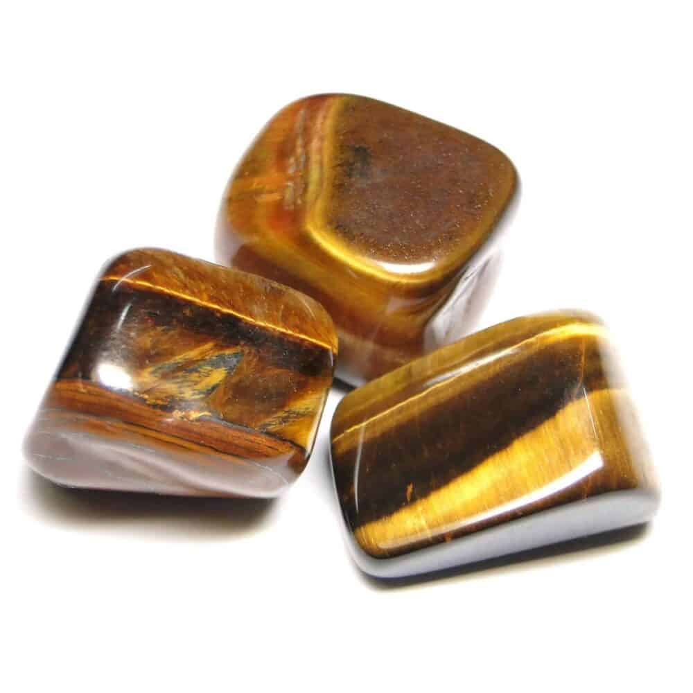 Tiger Eye Yellow Tumbled Pebble Stones - Image 2