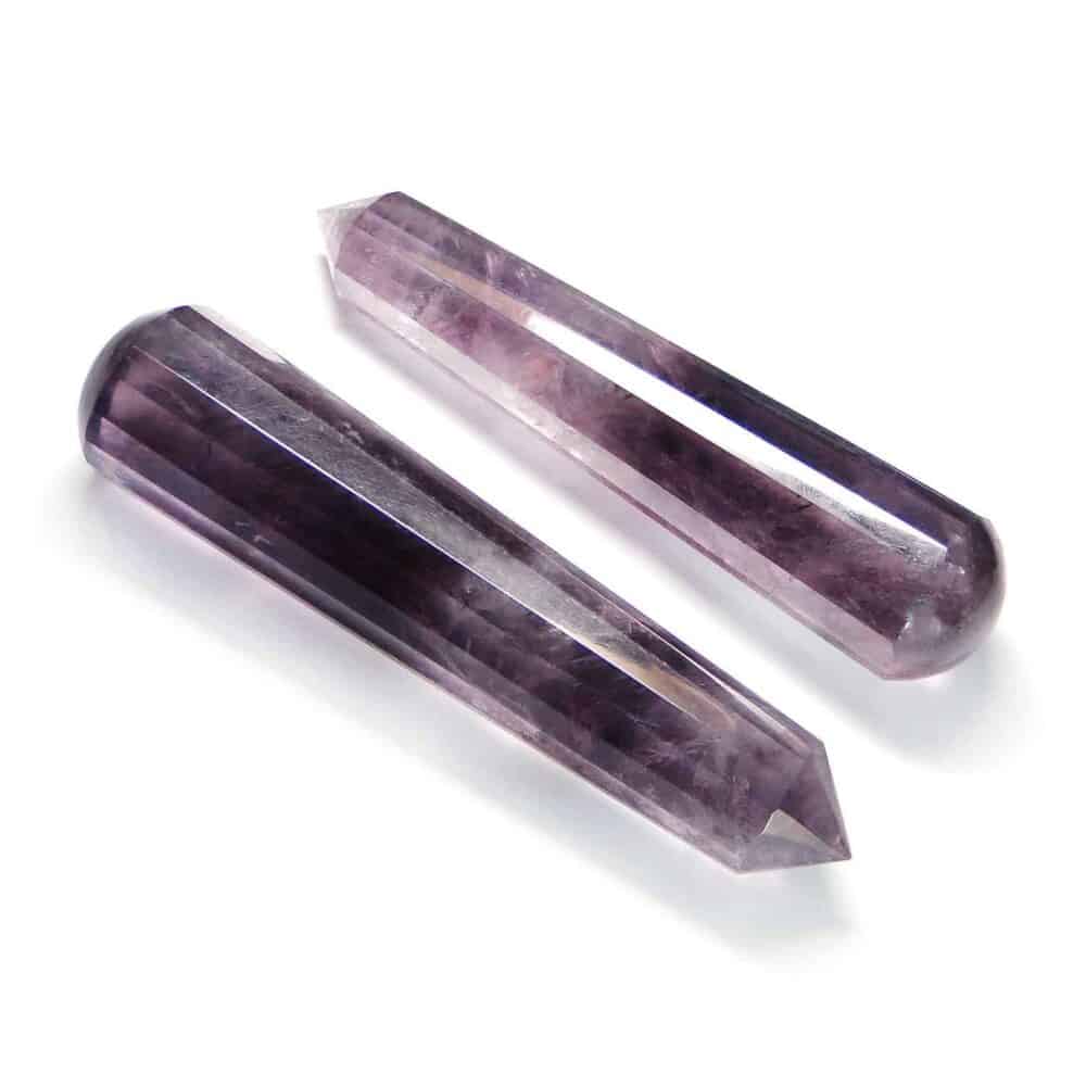 Nature's Crest - Amethyst Healing Wand Massage Stick - Amethyst 16 Fac Massage Multiple