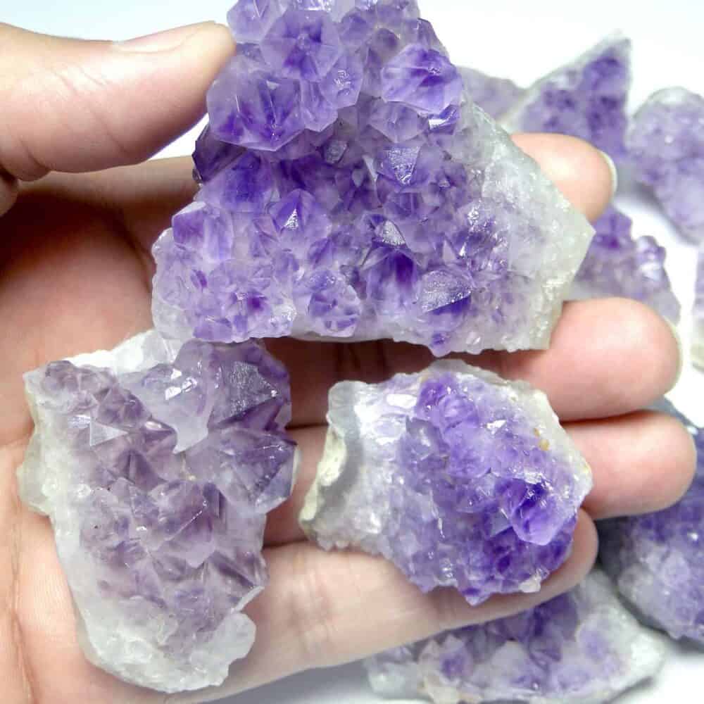 Nature's Crest - Amethyst Natural Cluster - Amethyst Cluster Hand 3