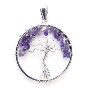 Amethyst Tree of Life Pendant