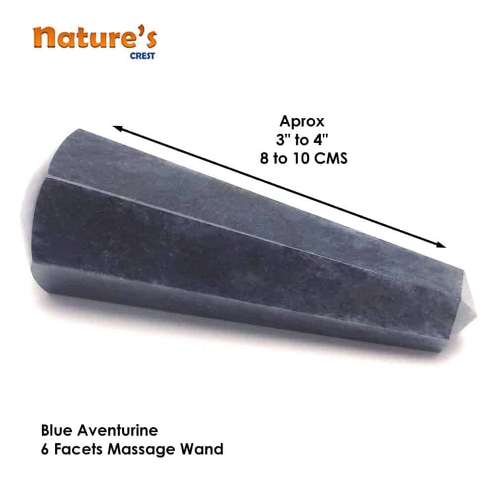 Blue Aventurine Healing Wand Massage Stick - Image 4