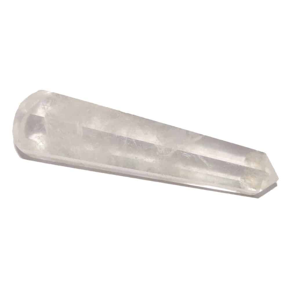 Nature's Crest - Crystal Quartz (Sphatik) Healing Wand Massage Stick - Crystal Quartz 6 Fac Massage 1