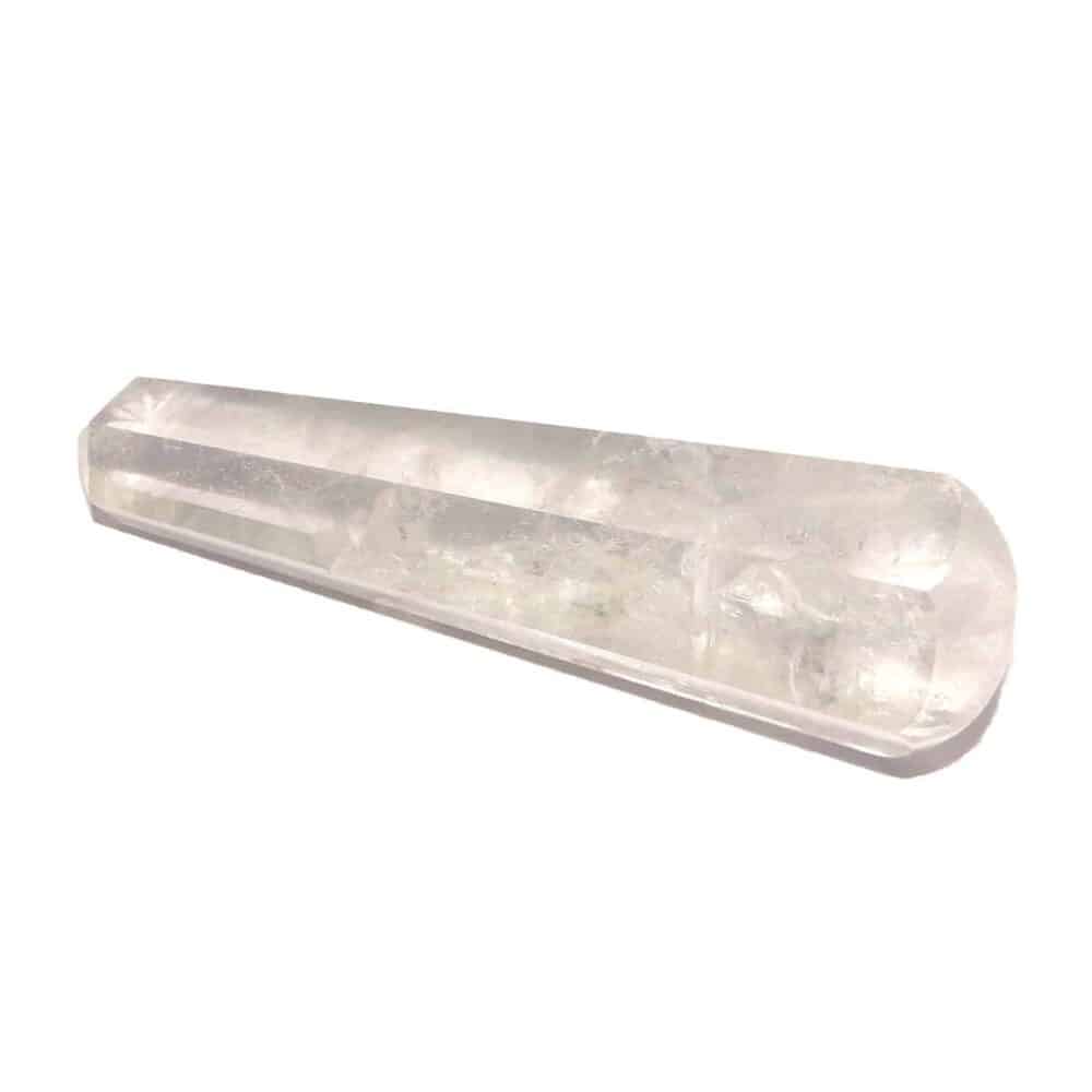 Crystal Quartz (Sphatik) Healing Wand Massage Stick - Image 2