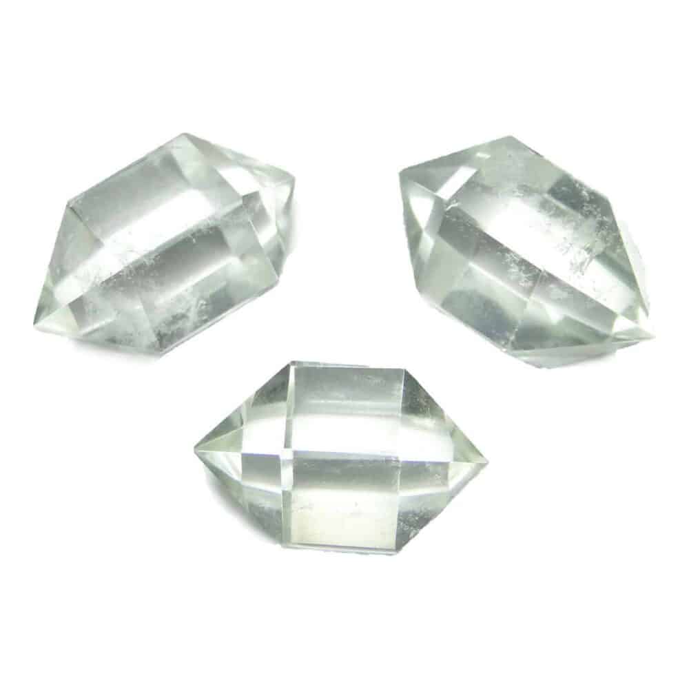 Nature's Crest - Crystal Quartz (Sphatik) Herkimer Diamond - Crystal Quartz Herkimer Cut Point Crystal Multiple