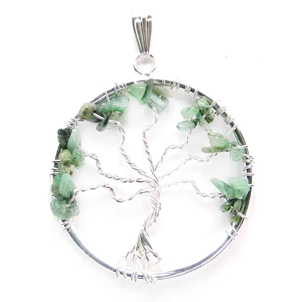 Nature's Crest - Emerald (Panna) Tree of Life Pendant - Emerald Tree of Life Pendant