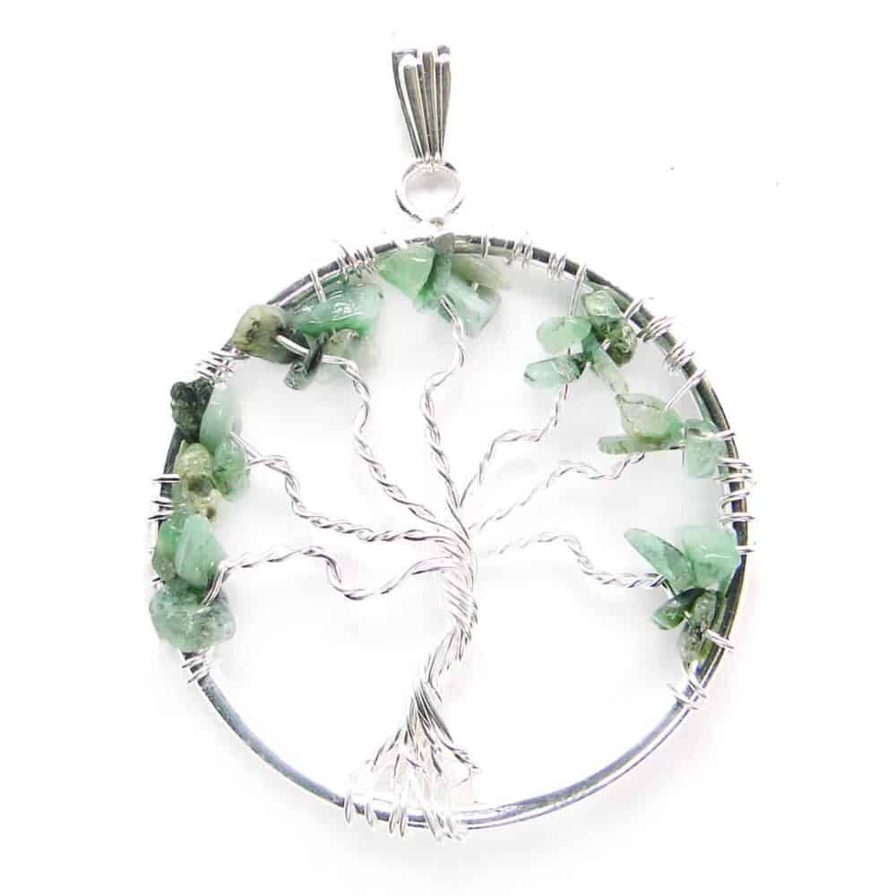 Emerald (Panna) Tree of Life Pendant