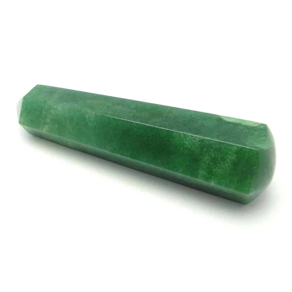 Nature's Crest - Green Aventurine Healing Wand Massage Stick - Green Aventurine 6 Fac Massage 2