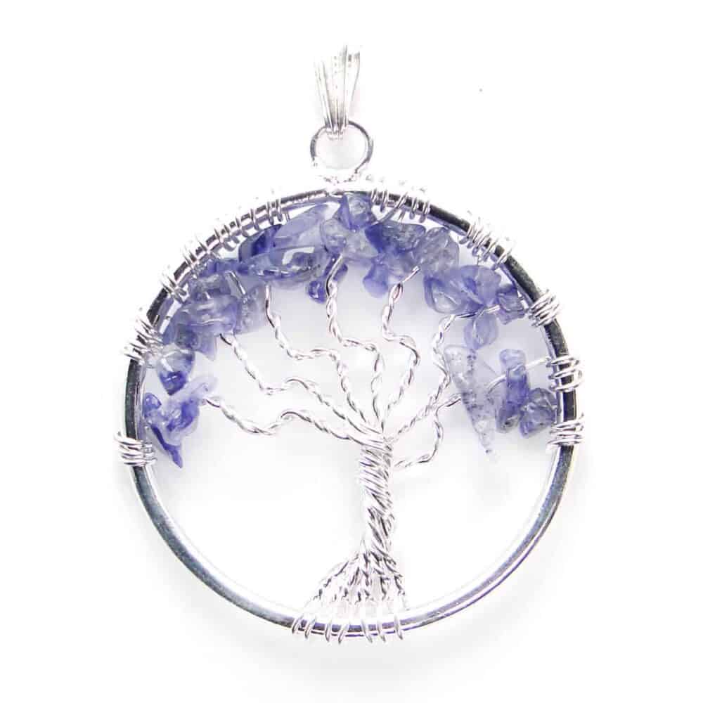 Nature's Crest - Iolite Tree of Life Pendant - Iolite Tree of Life Pendant