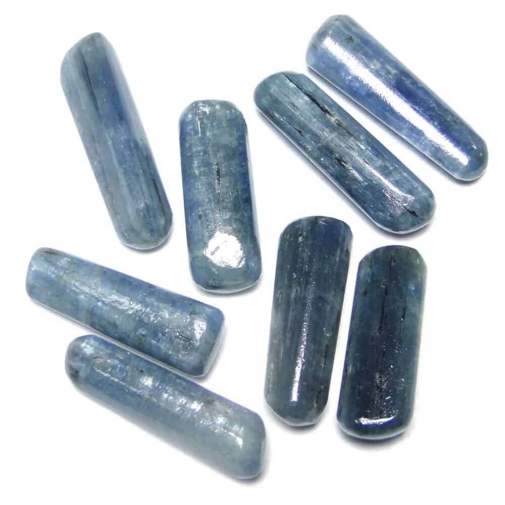 Nature's Crest - Blue Kyanite Healing Wand Massage Stick - Kuanite Wands 1 Inch Multiple